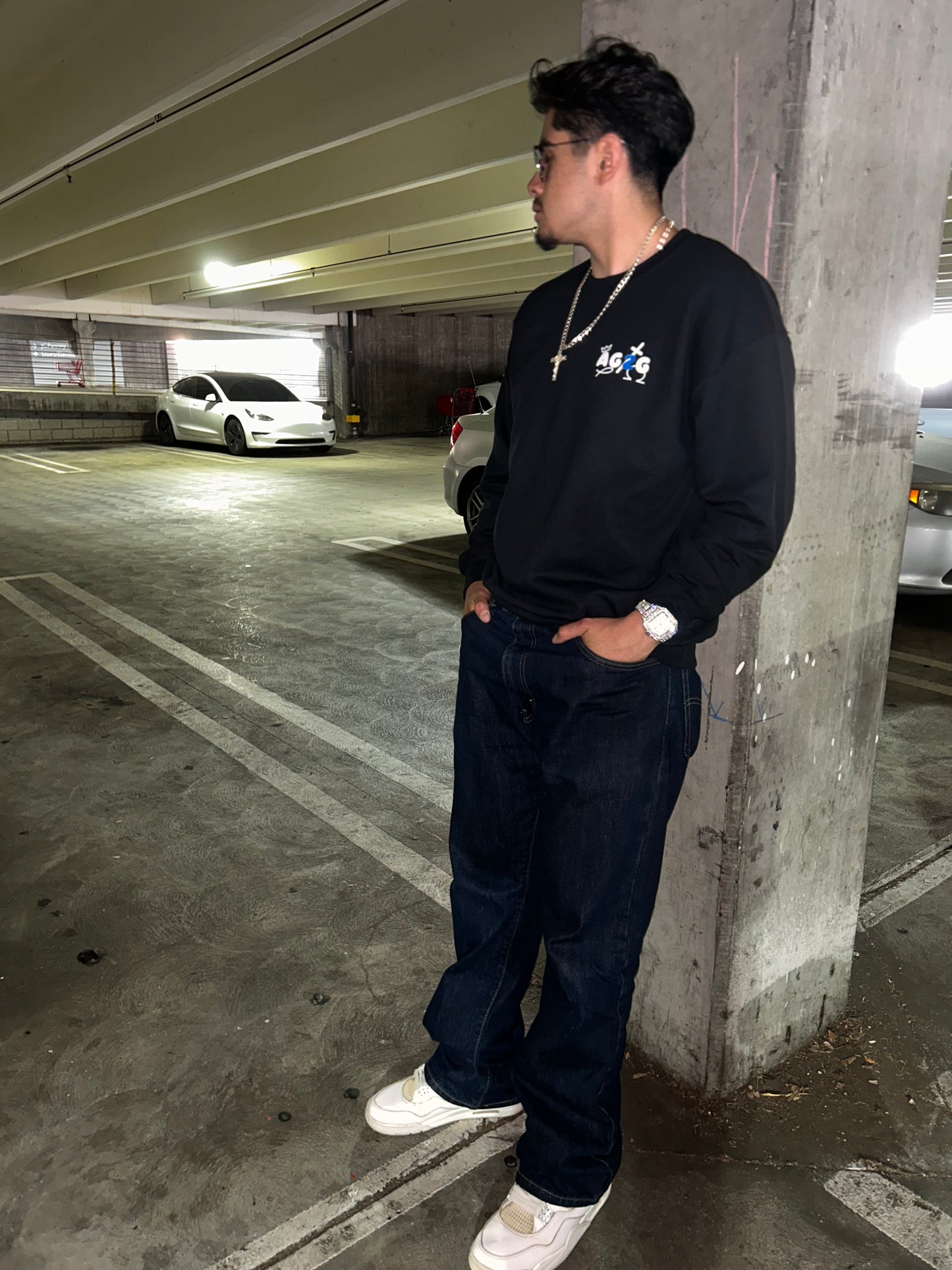 JESUS SAVES Crewneck