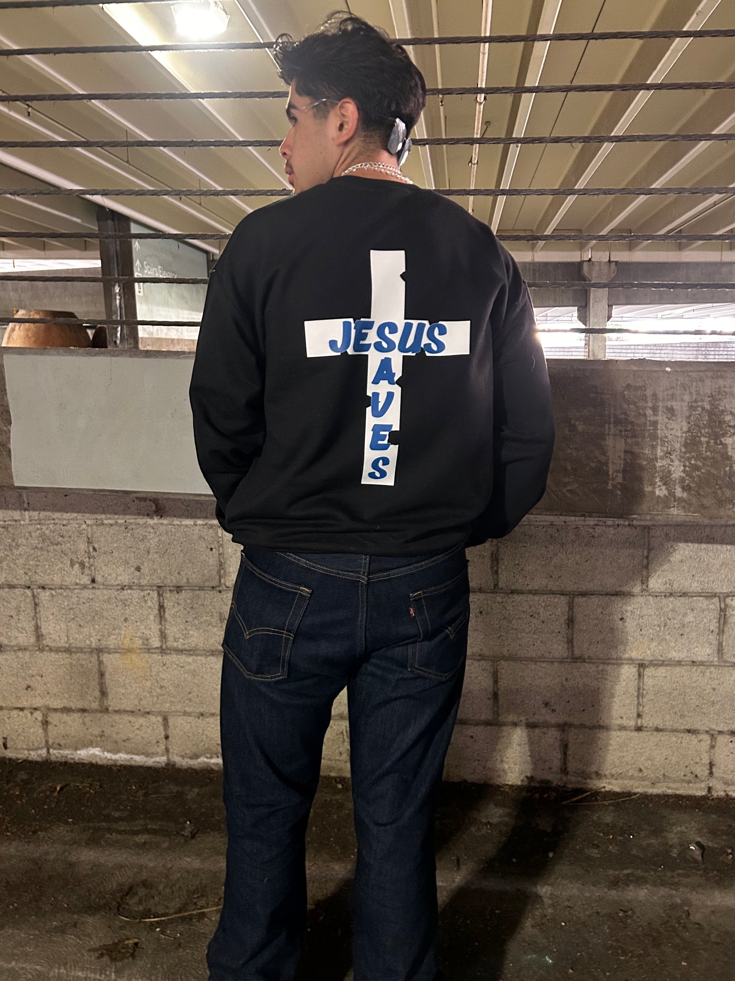 JESUS SAVES Crewneck