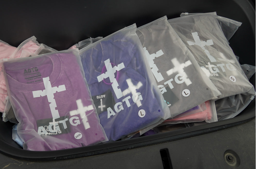 NEW‼️AGTG CLOUD PUFF PRINT VINTAGE TEES Oversized